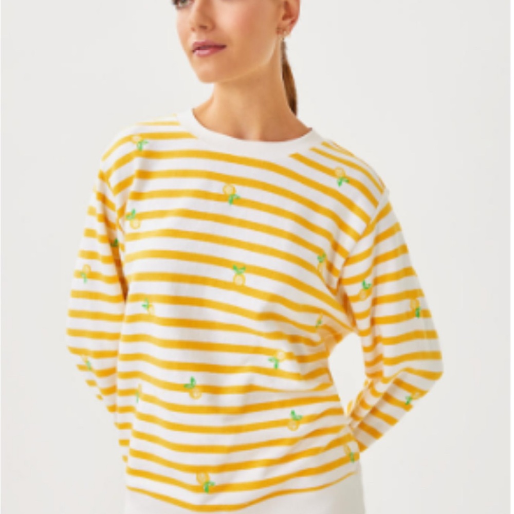 Lilly Pulitzer Make Lemonade sweatshirt SZ XL